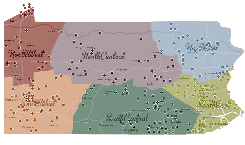 Winery map